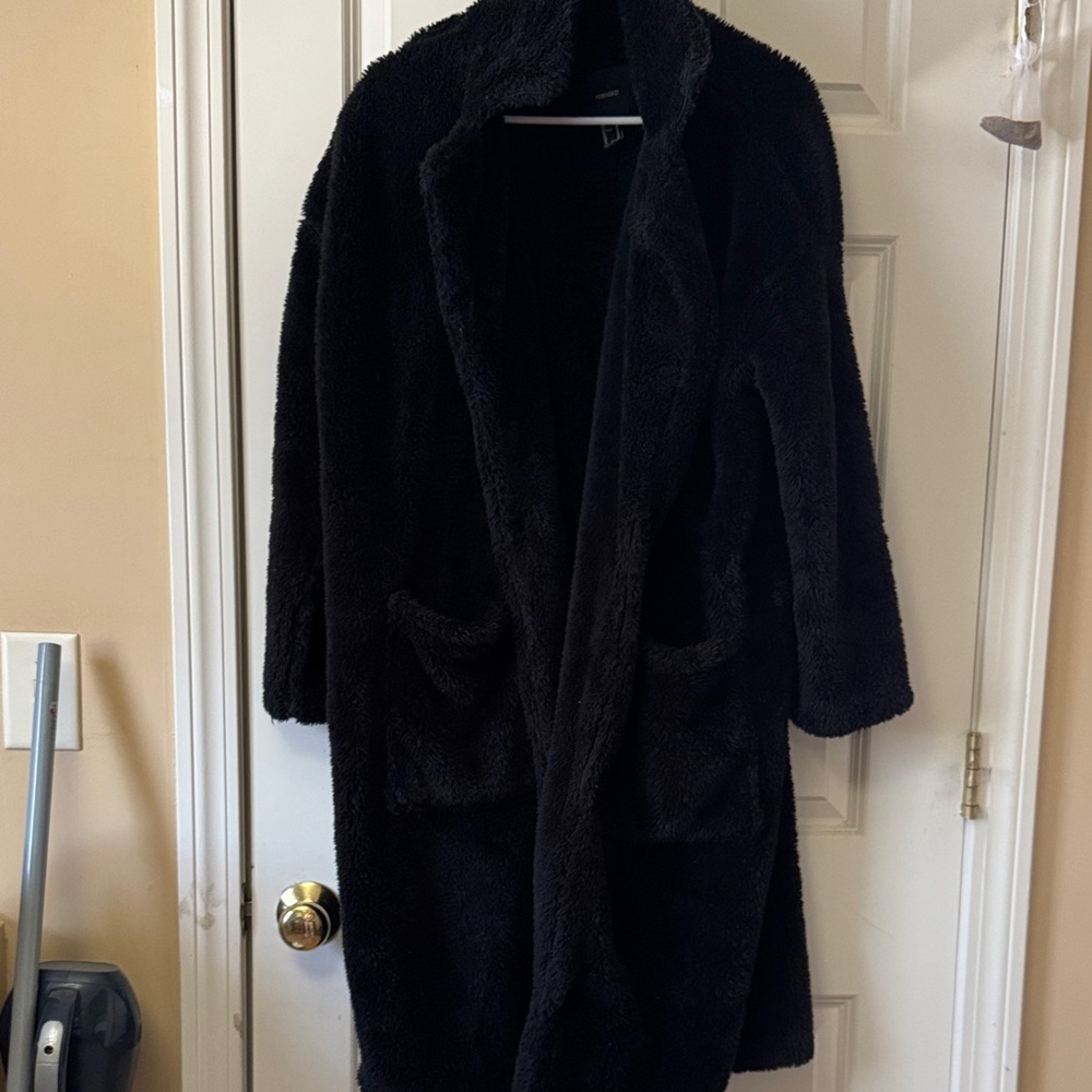 Forever 21 Black Teddy Jacket